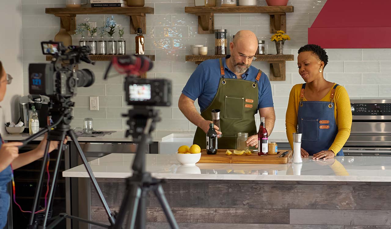 Dalia and Michael Cooking